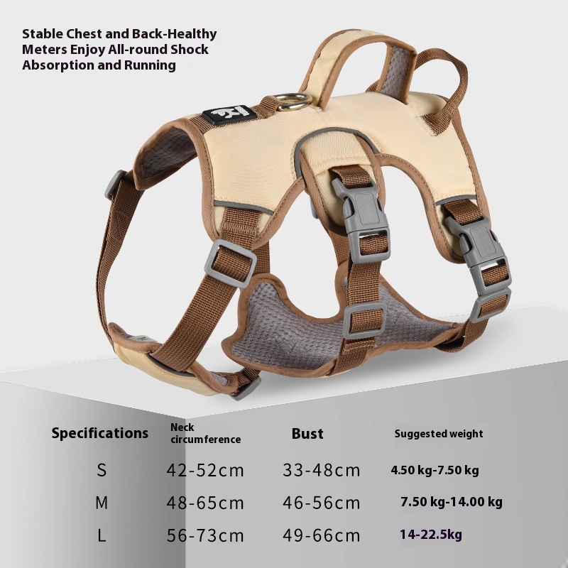 Anti breaking loose dog hand holding rope chest strap small and medium-sized dogs Jarre Aero bull Corgi and Shiba Inu dog leash dog leash dog chain