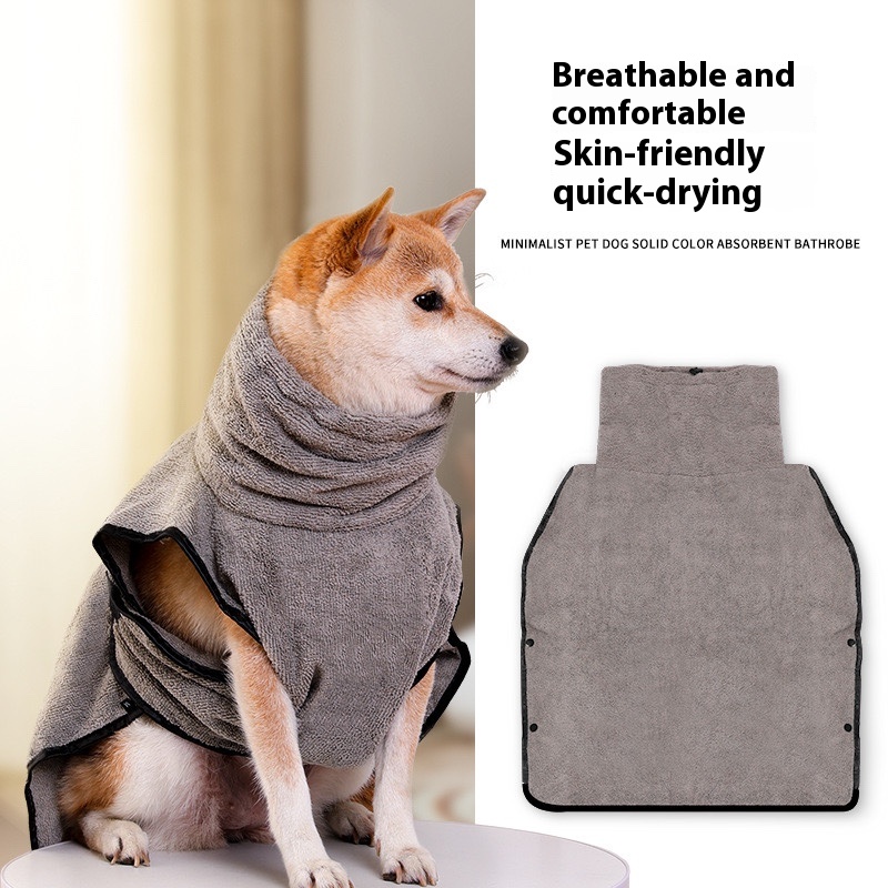 Medium & Big Dog Bathrobe -  Quick-drying absorbent towel