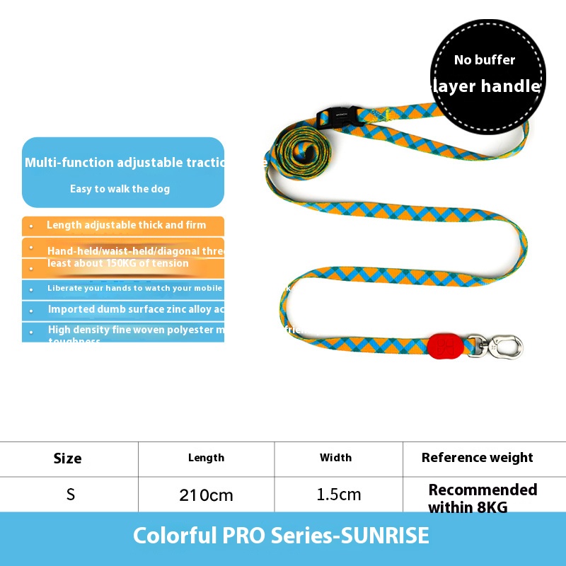 Colorful dog half P collar dog collar small dog collar dog leash walking dog hand holding rope