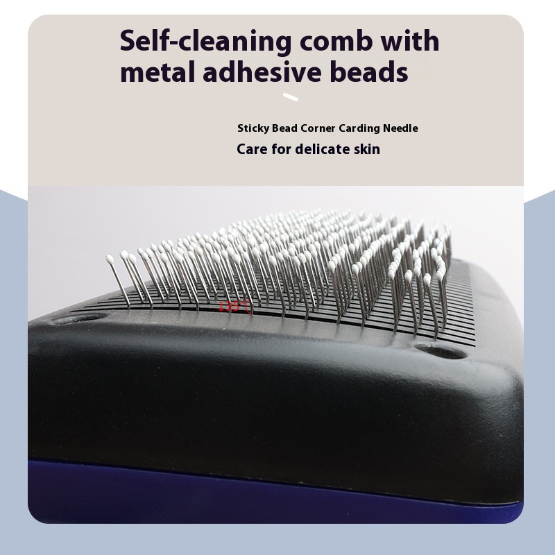 Pet comb cat automatic hair comb cat comb dog hair remover self-cleaning needle comb pet supplies