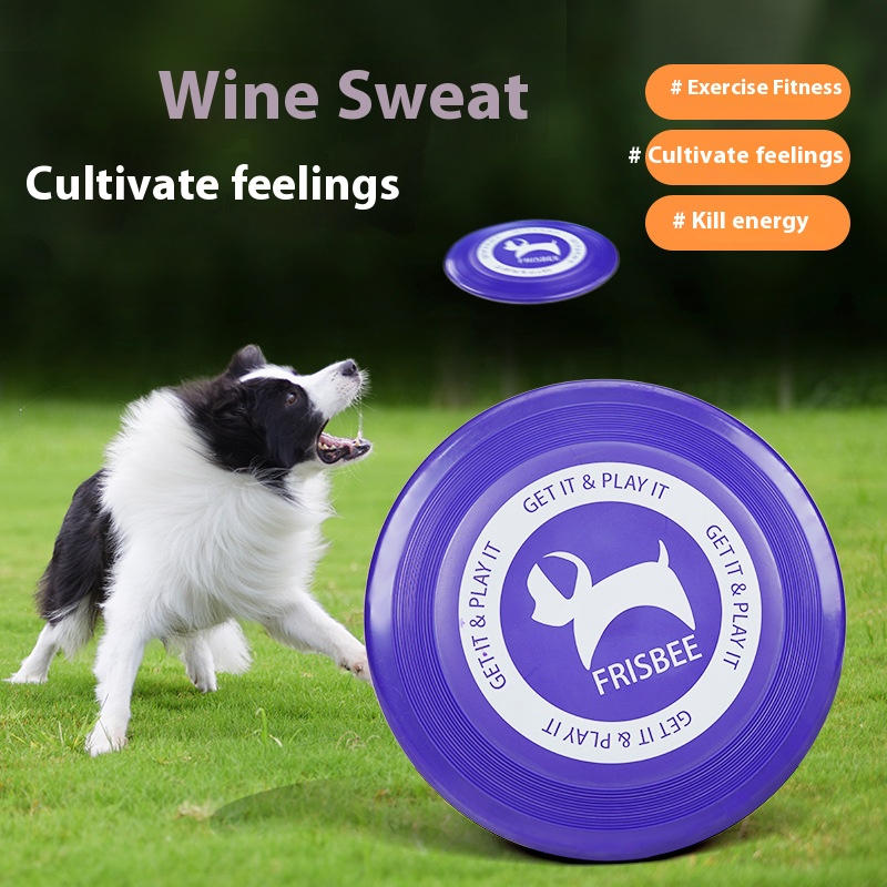 Pet toys new product professional training standard Frisbee throwing interactive bite-resistant lag-free interactive ranking Frisbee supplies