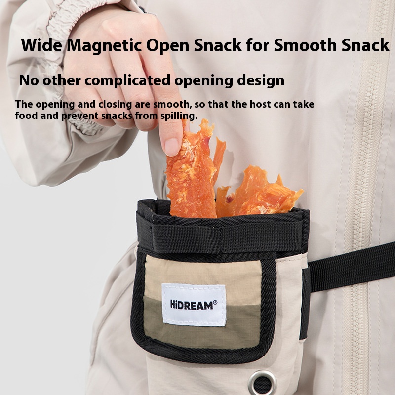 Pet portable bag compact pet snack bag dog training waist bag