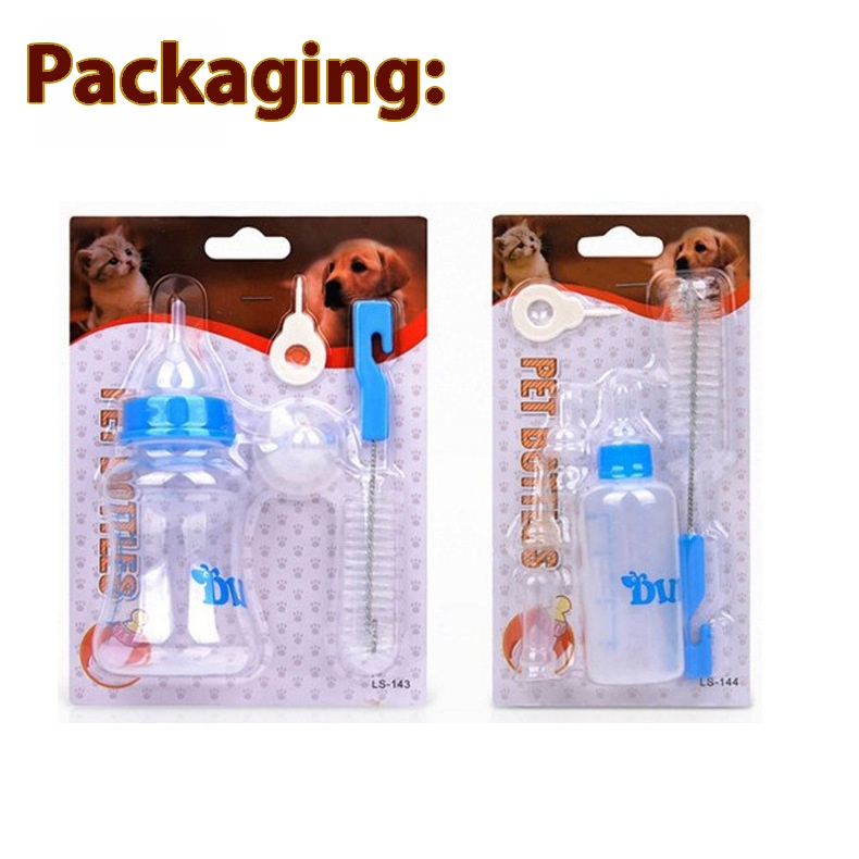 Pet milk bottle 60 ML150ML Teddy newborn puppy cat feeding bottle set dog feeding bottle nursing