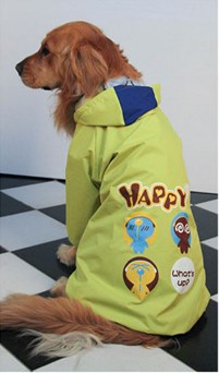 Lovinpet Four-Leg Dog Raincoat - Cartoon Shell Jacket for Large, Medium, and Small Dogs