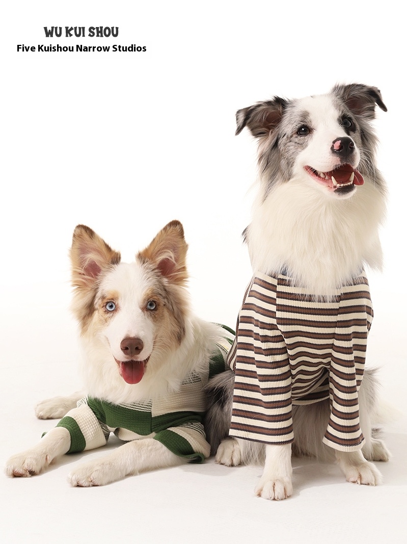 Dog clothes thin big dog breathable anti-lint small and medium-sized dogs pajamas border collie summer bottoming shirt