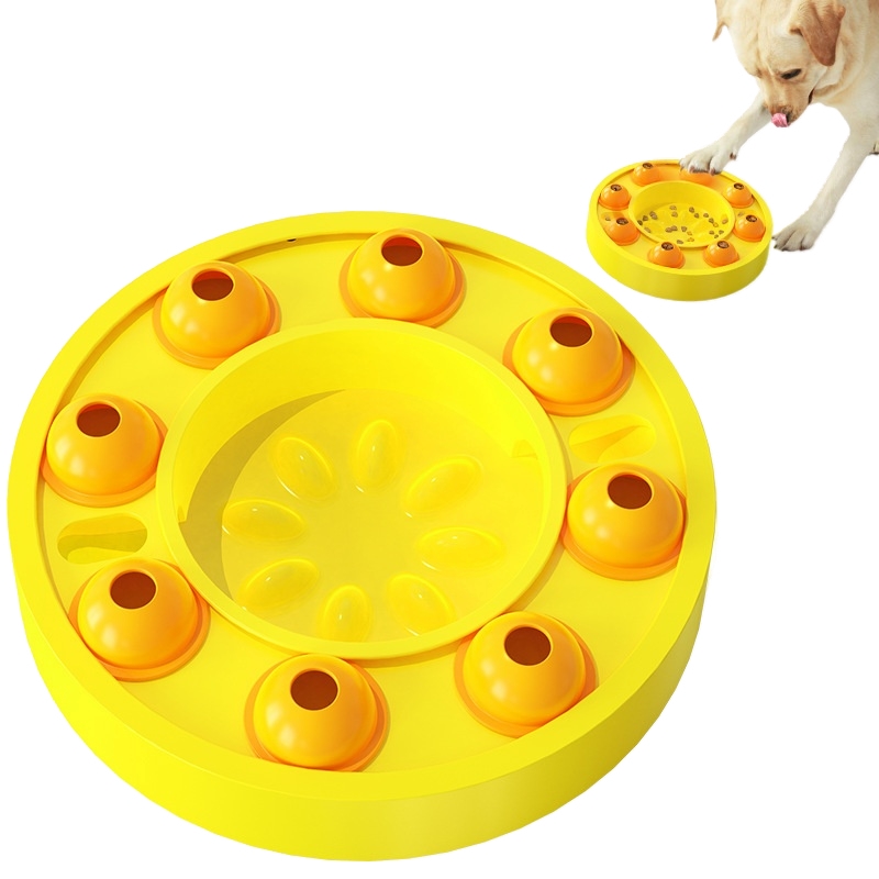 New pet dog toy wisdom diet roulette wheel entertainment puzzle leakage food feeder Slow Food Design dog training toy