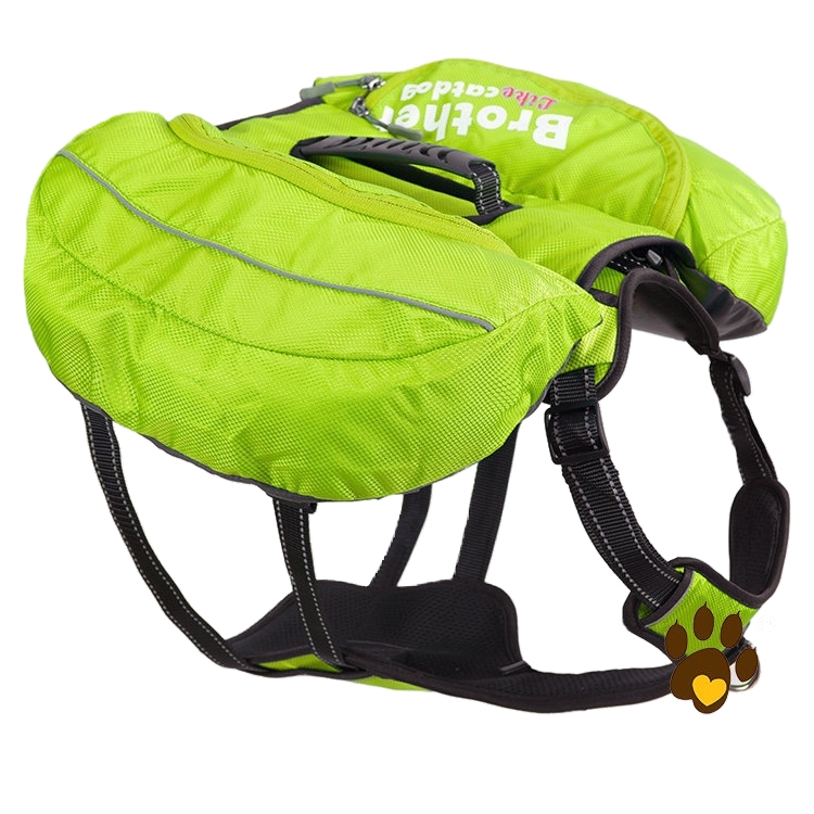 Pet dog outing schoolbag snack portable dog backpack medium large dog hand holding rope chest strap