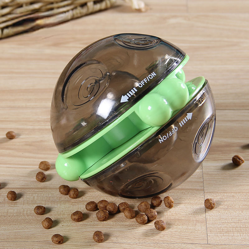 pet supplies toys turn food dropping ball Adjustable gear dog training leakage food feeder
