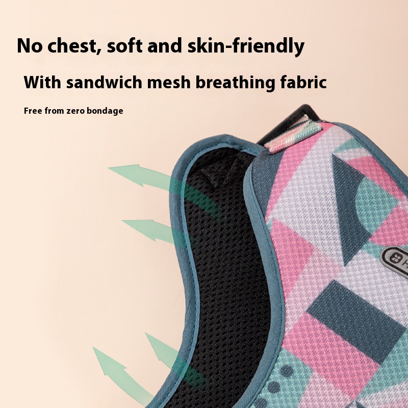 Castle vest dog hand holding rope small dog chest strap anti breaking loose puppy dog leash