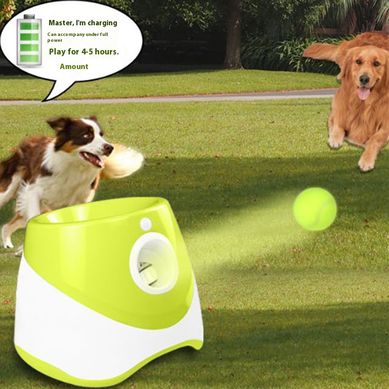 Pet outdoor toy ball automatic throwing ball pitching device