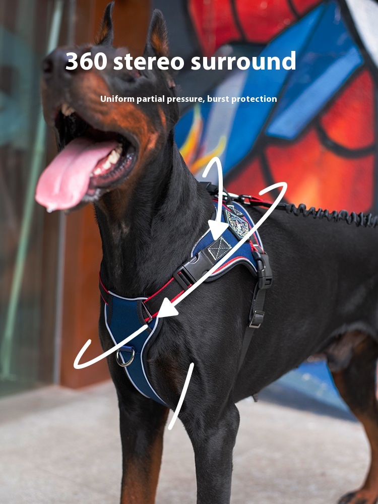 wakytu UK dog breast strap hand holding rope vest strap explosion-proof medium large dog big dog dog leash