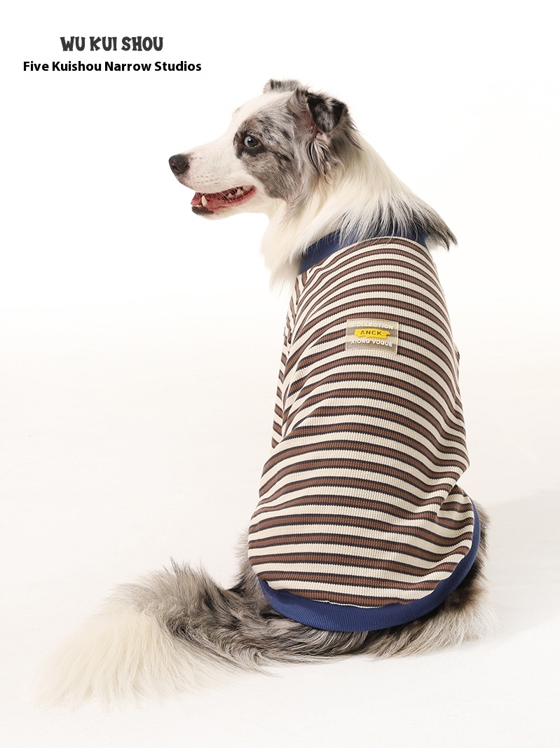 Dog clothes thin big dog breathable anti-lint small and medium-sized dogs pajamas border collie summer bottoming shirt