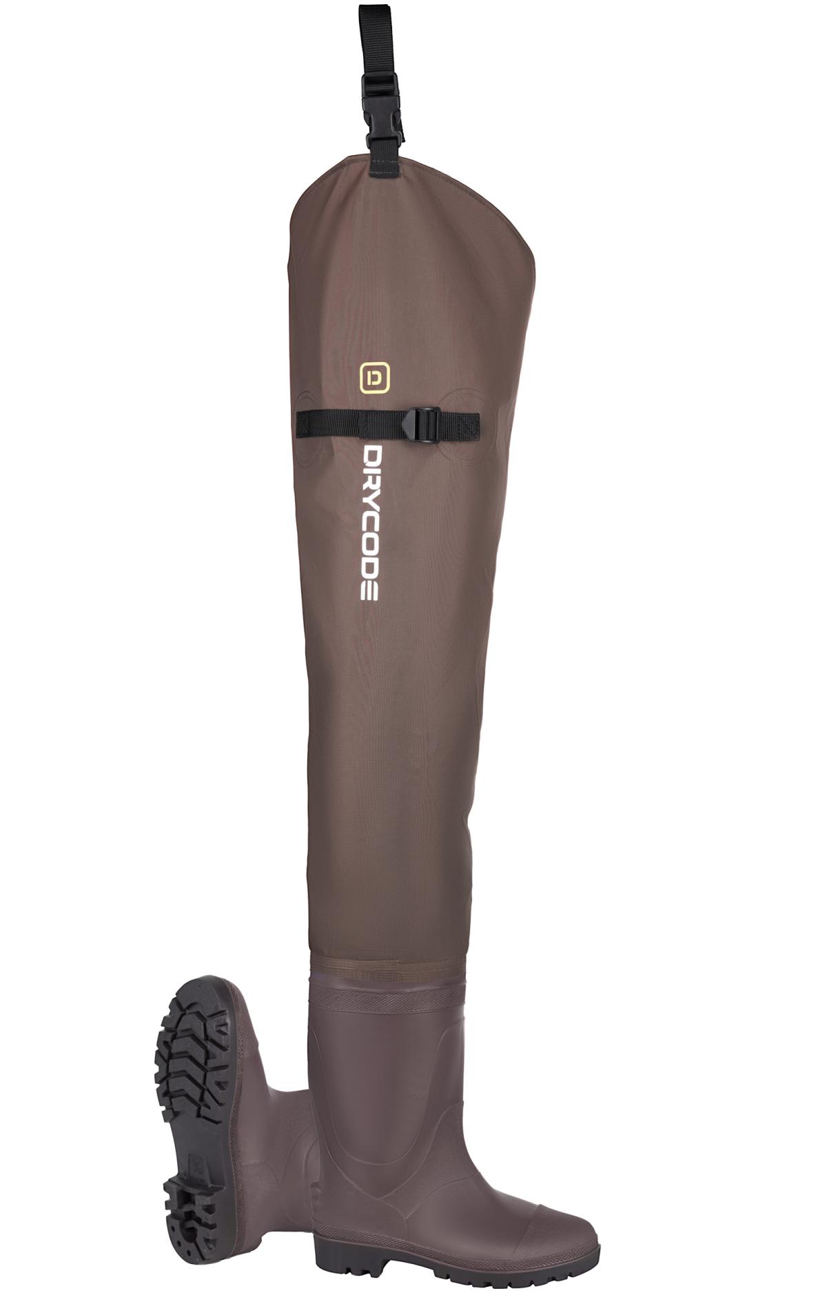 DRYCODE Hip Waders for Men, Waterproof Hip Boot for Women, With2-Ply PVC/Nylon