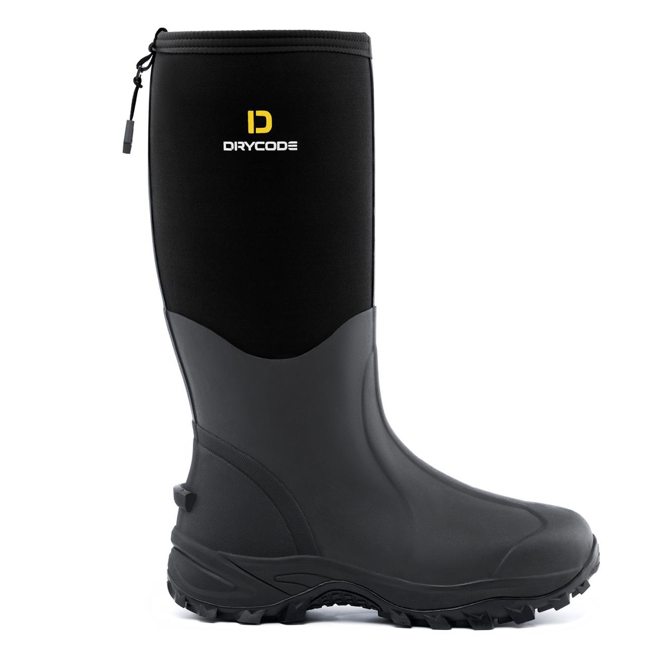 New Rubber Fishing Boots Men Rain Boots Black Gumboots With Liner