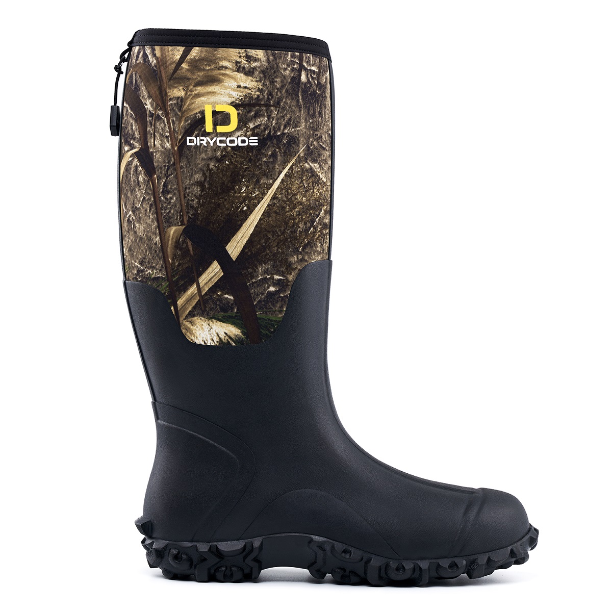 DRYCODE Rubber Hunting Boots for Men, 5mm Neoprene Waterproof Boots