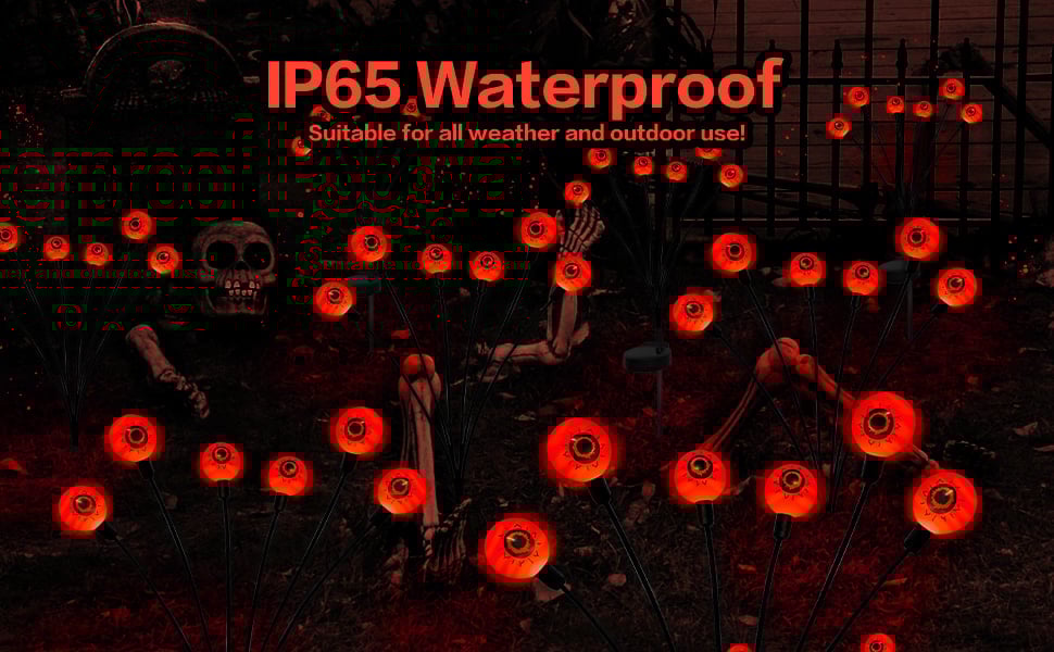 Spooky Lights,Halloween Decorations Solar Garden Lights Outdoor;Halloween Party Decor