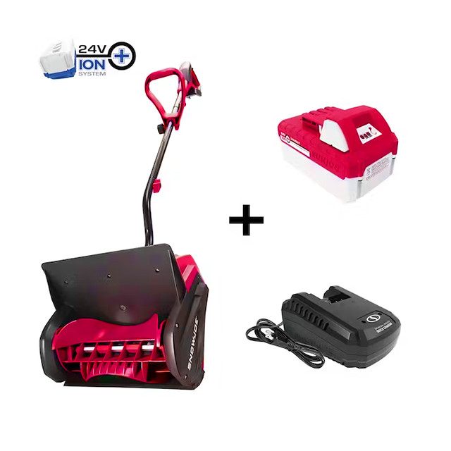 Soon to be sold out!!💝Last Day For Clearance,  Buy 1 Get 1 Free✨ 24V Cordless Rechargeable 11" Snow Thrower & Cover