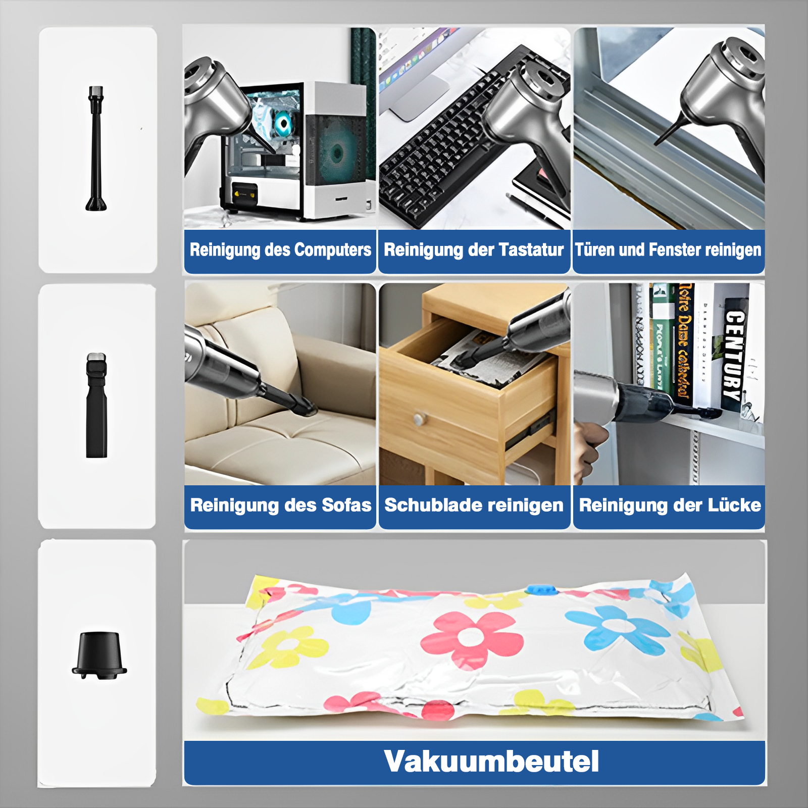 Kabelloser Multifunktions Handstaubsauger - Das patentierte Original