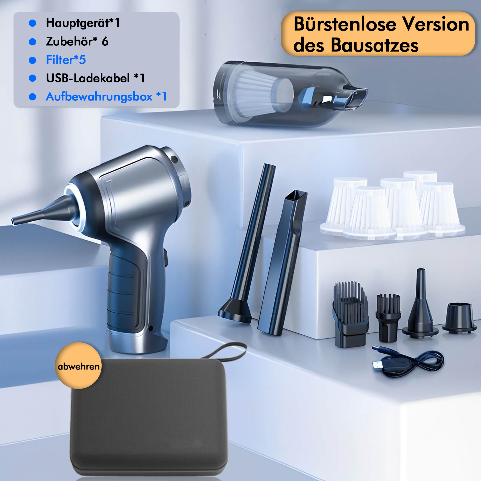 Kabelloser Multifunktions Handstaubsauger - Das patentierte Original
