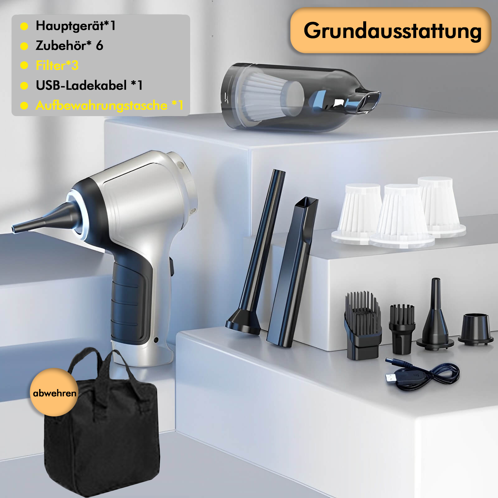 Kabelloser Multifunktions Handstaubsauger - Das patentierte Original