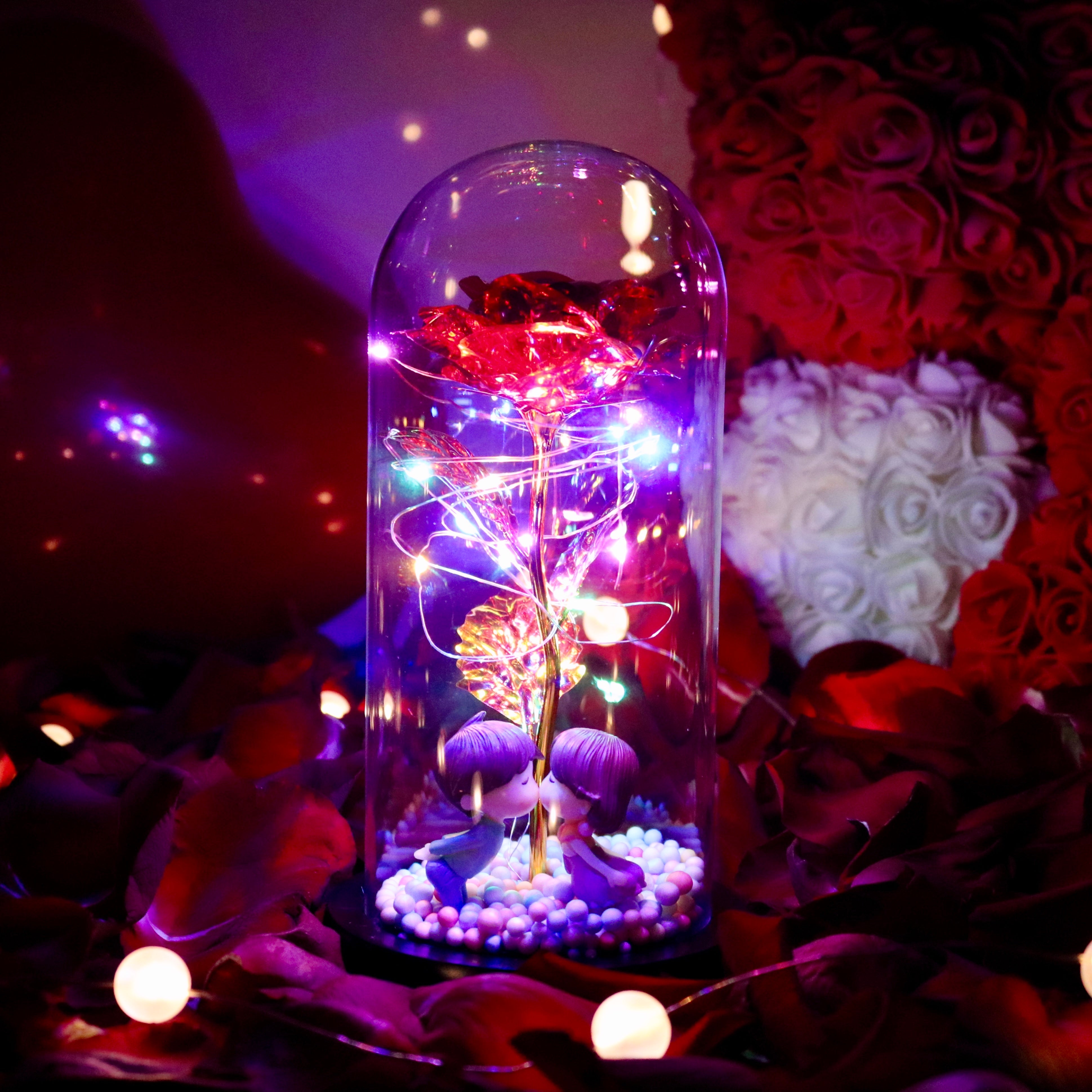 Magische leuchtende Rose