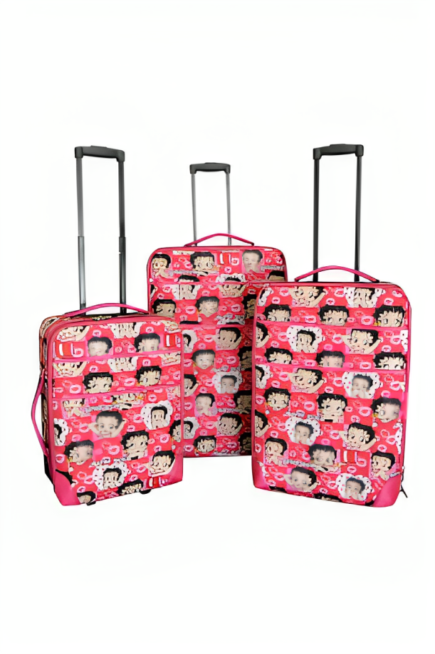 Betty Boop Heads and Kisses - 2 Wheels 3 Pc Set
