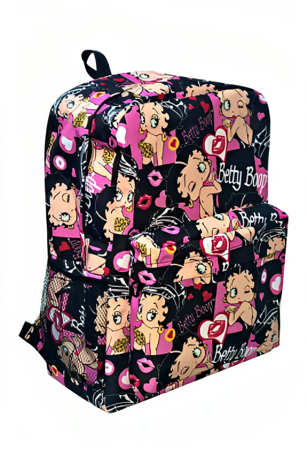 Betty Boop Leopard & Kisses - Grab & Go Backpack