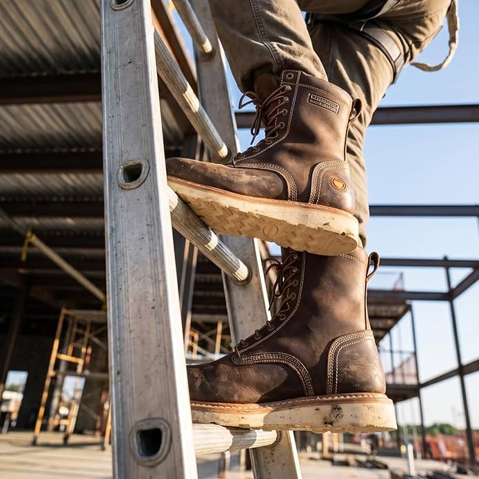 steel  toe work  boots  for  men  