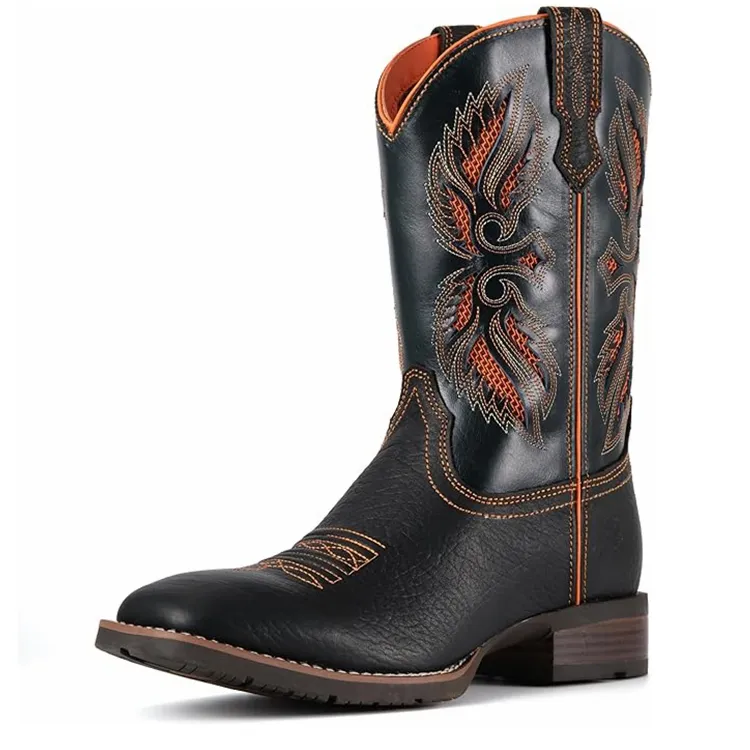 Black Tall Western Boots