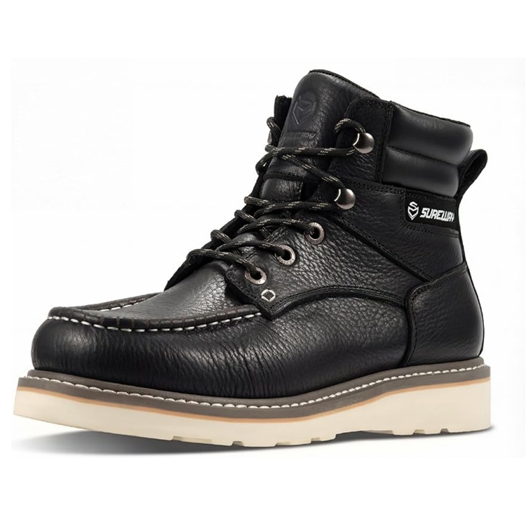 ☆セール中☆BOOTWA work safety boots mens Sureway Men's Moc Toe Work Boots
