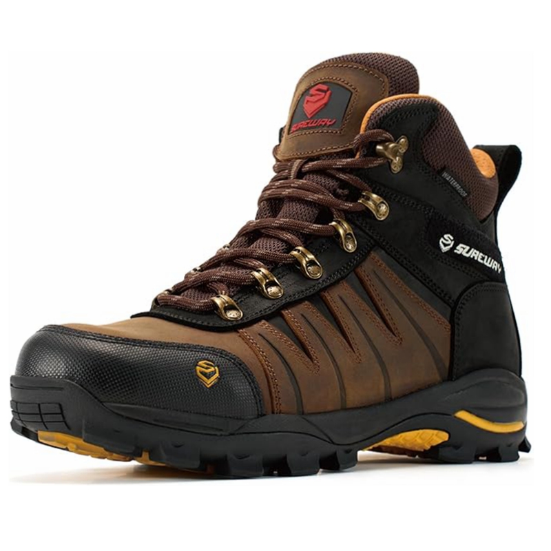 Sureway Mens Heavy Duty waterproof Soft Toe Work Boots