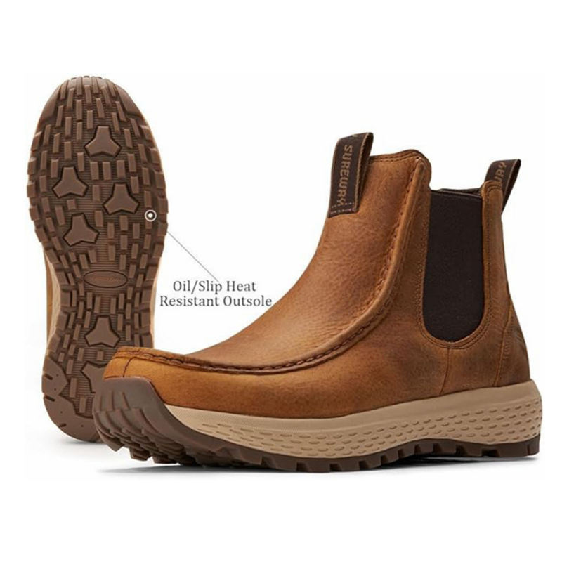 SUREWAY Men's Chelsea Boots Fashion and Comfort Driving Shoes 622