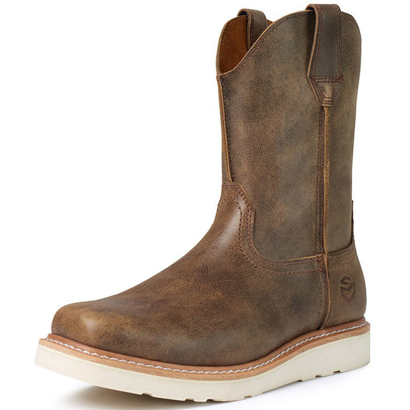 Sureway 10” Men's Western Slip On Work cowboy Boots 