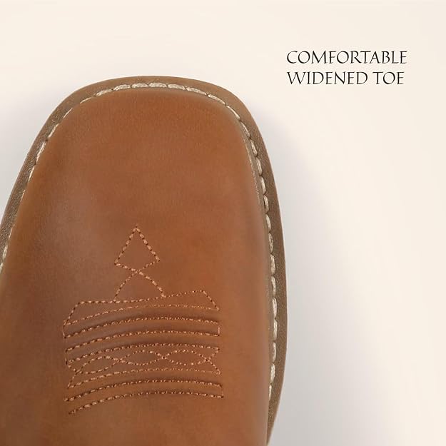 Sureway Men's 10-inch Pull On Leather Western Boots