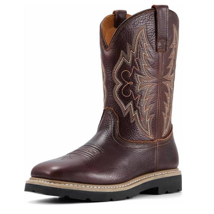 Sureway 10“ Western Cowboy Boots for Men Soft Toe 1001 brown
