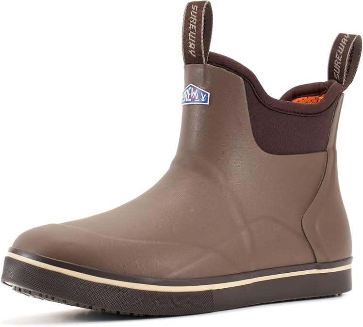 SUREWAY Men's Deck Boots Professional Non-Slip Fishing