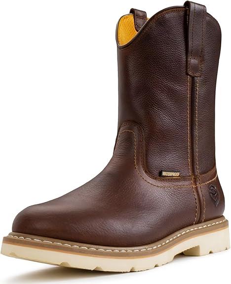Sureway Men's 10" Waterproof Steel Toe Wellington Work Boot