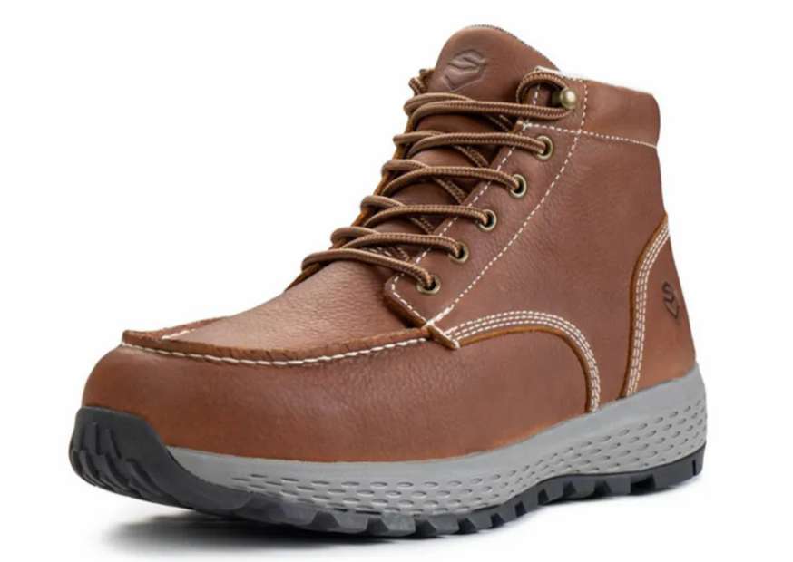 Men's Moc Toe Work Boots: Comfort and Durability Choice-Sureway