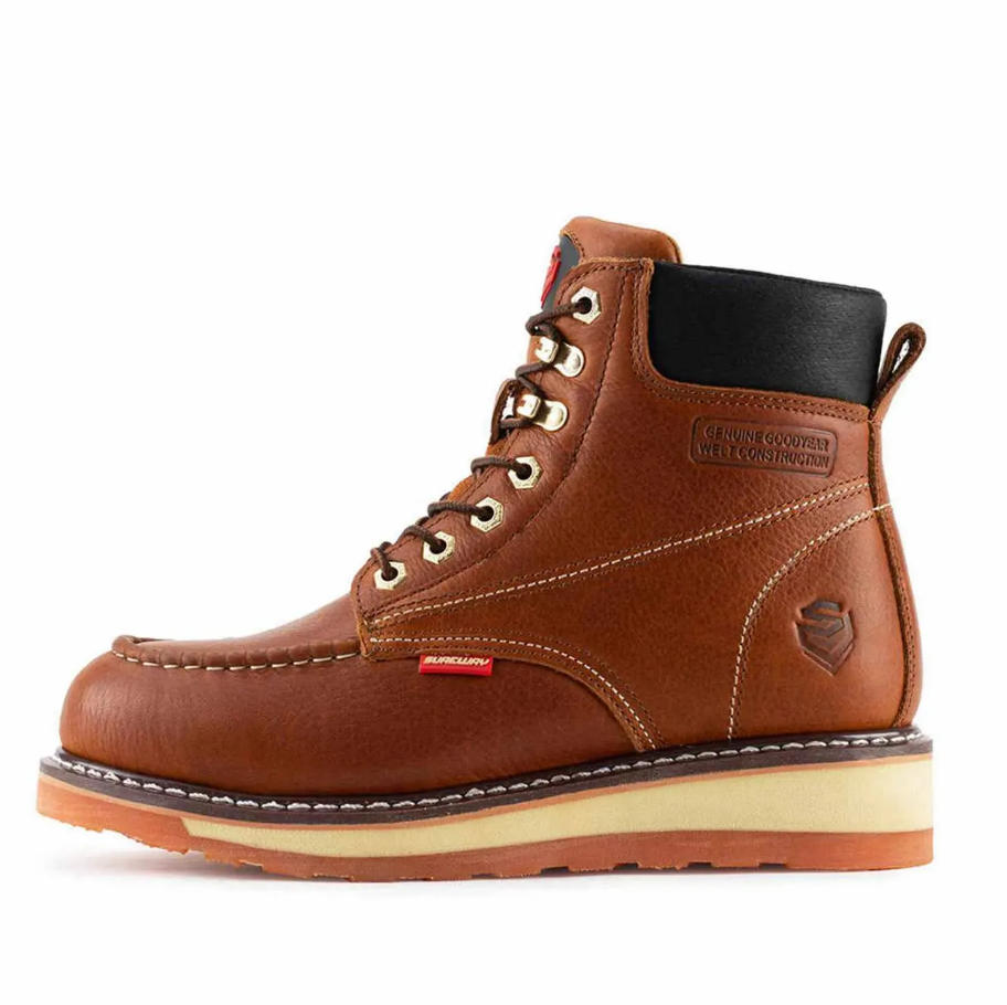 Men's Moc Toe Work Boots