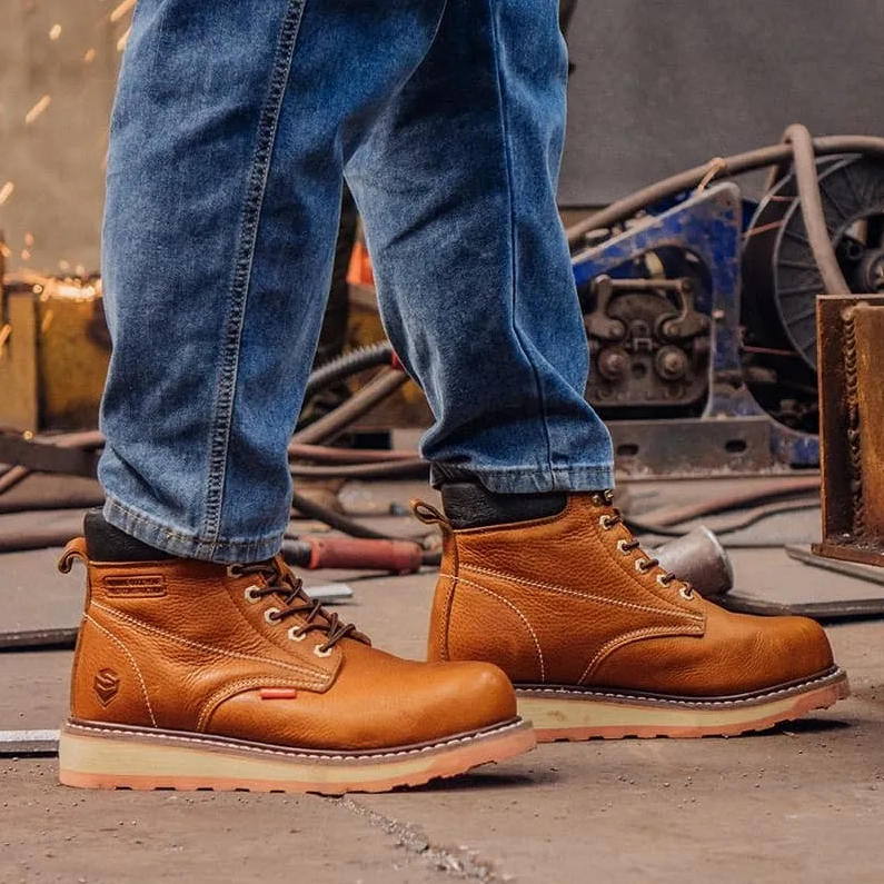 Moc Toe Work Boots for Men