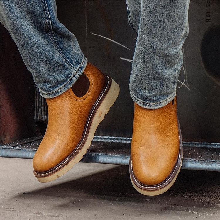 waterproof slip on work boots