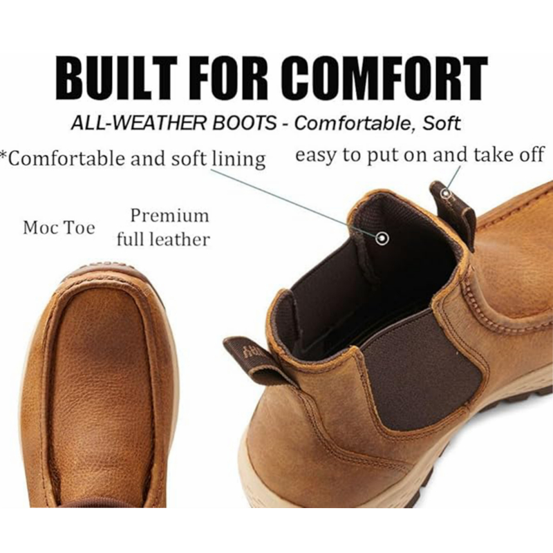 SUREWAY Men's Chelsea Boots Fashion and Comfort Driving Shoes 622