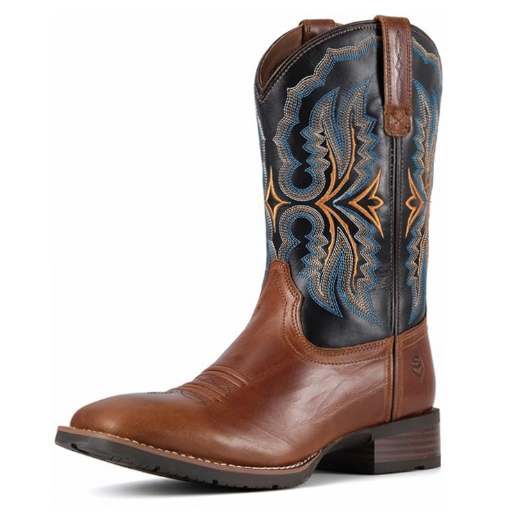 SUREWAY Western Boots  Men’s Square Toe Work Boot