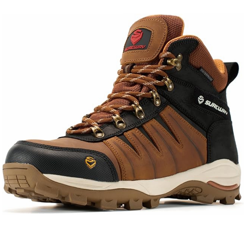 Sureway Mens Heavy Duty waterproof Soft Toe Work Boots