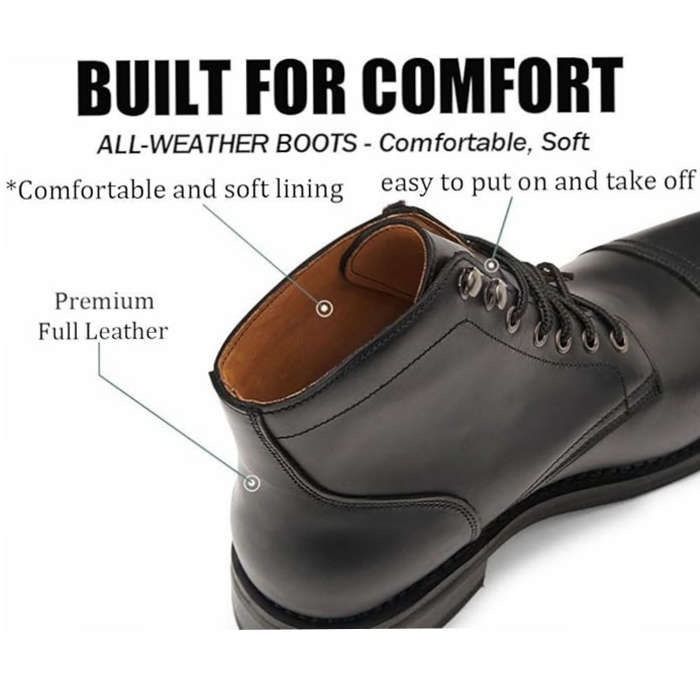 SUREWAY Men's Boots Fashion and Comfort Work Casual Dress Boots