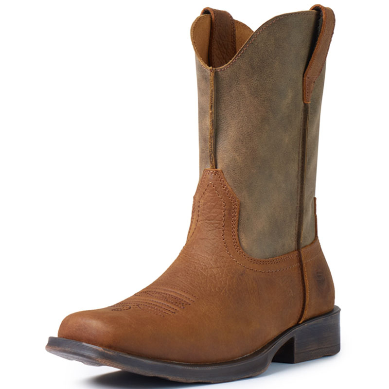 Sureway Men's Western Boots-Soft Toe,Square Toe Cowboy Work Boots for Men