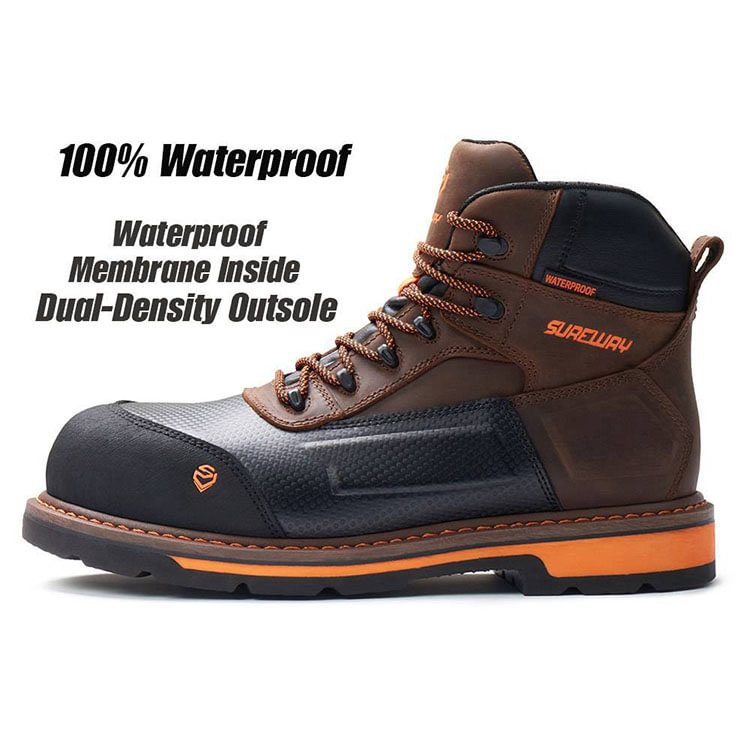 comp toe work boots Men's waterproof Work Boots Sureway