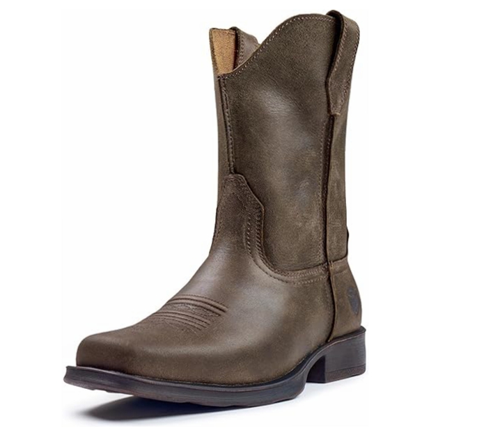 Sureway Mens Western Square Toe Cowboy Boots for Men