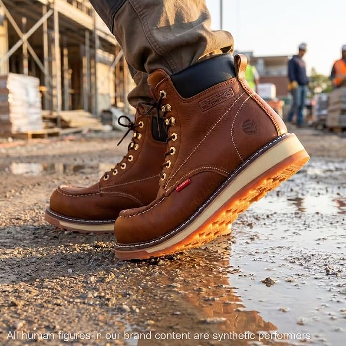 Sureway Men's  Moc Toe Work Boots  601