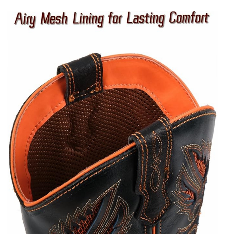 SUREWAY  Casual Western Boots Square Toe Cowboy Boots for men